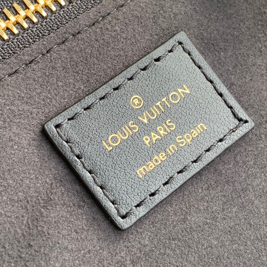 1:1 Replica Louis Vuitton LV Neverfull MM Monogram Empreinte Black Luxury Bag For Women M46040 - 12.2in/31cm - Image 9