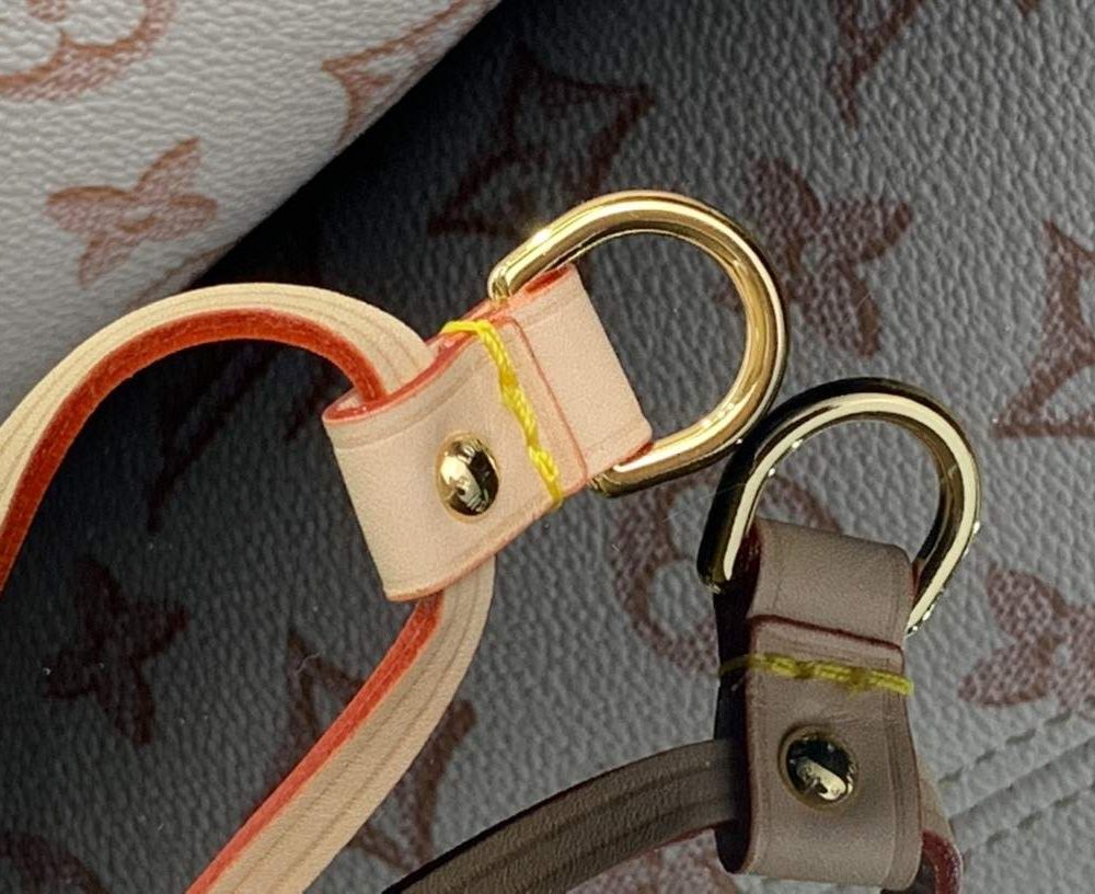 1:1 Replica Louis Vuitton LV Neverfull MM White/ Black Essential Bag For Women M20921 31 cm/ 12.2 in