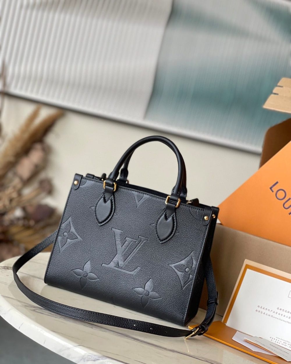 1:1 Replica Louis Vuitton LV OnTheGo PM Monogram Empreinte Lether Luxury Bag For Women M45653 - 9.8in/25cm