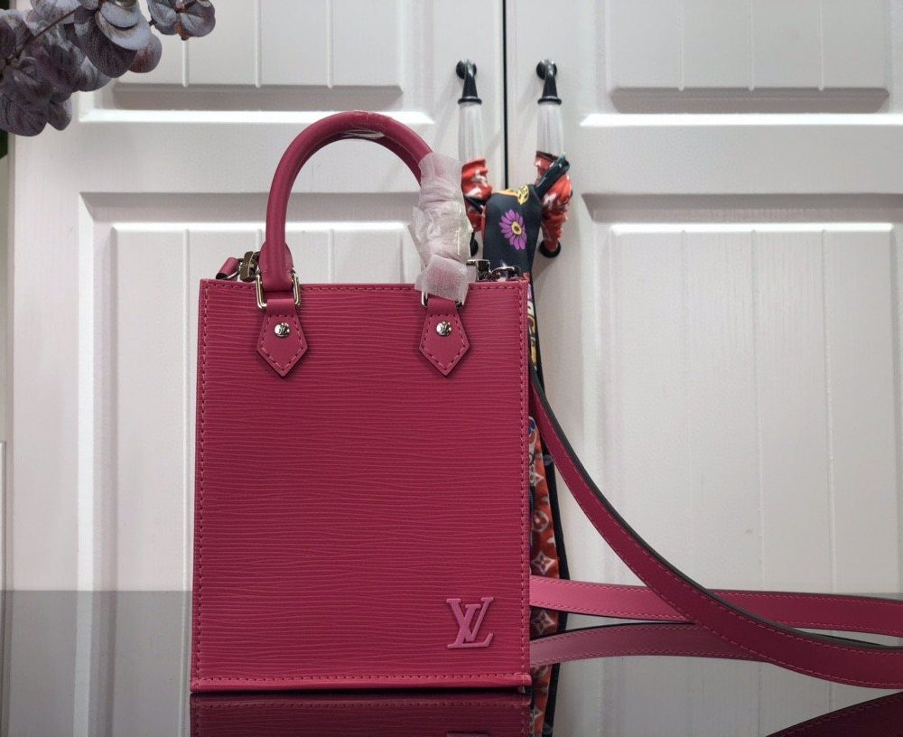 1:1 Replica Louis Vuitton LV Petit Sac Plat Light Pink/Yellow/Pink/Blue/White Essential Bag For Women 6.6in/17cm