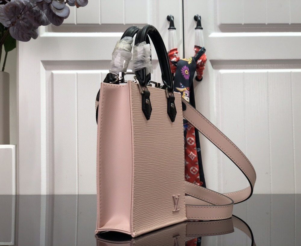 1:1 Replica Louis Vuitton LV Petit Sac Plat Light Pink/Yellow/Pink/Blue/White Essential Bag For Women 6.6in/17cm