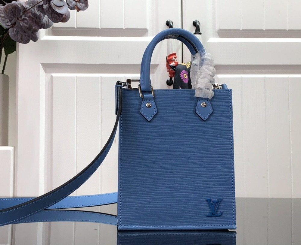 1:1 Replica Louis Vuitton LV Petit Sac Plat Light Pink/Yellow/Pink/Blue/White Essential Bag For Women 6.6in/17cm