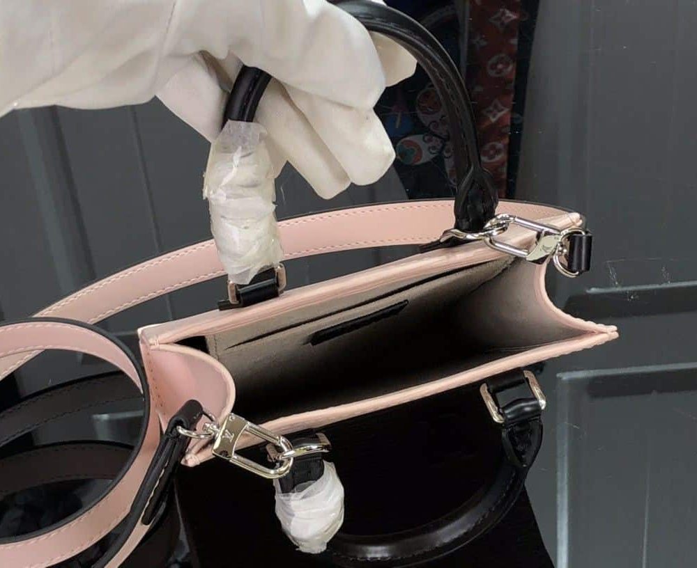 1:1 Replica Louis Vuitton LV Petit Sac Plat Light Pink/Yellow/Pink/Blue/White Essential Bag For Women 6.6in/17cm