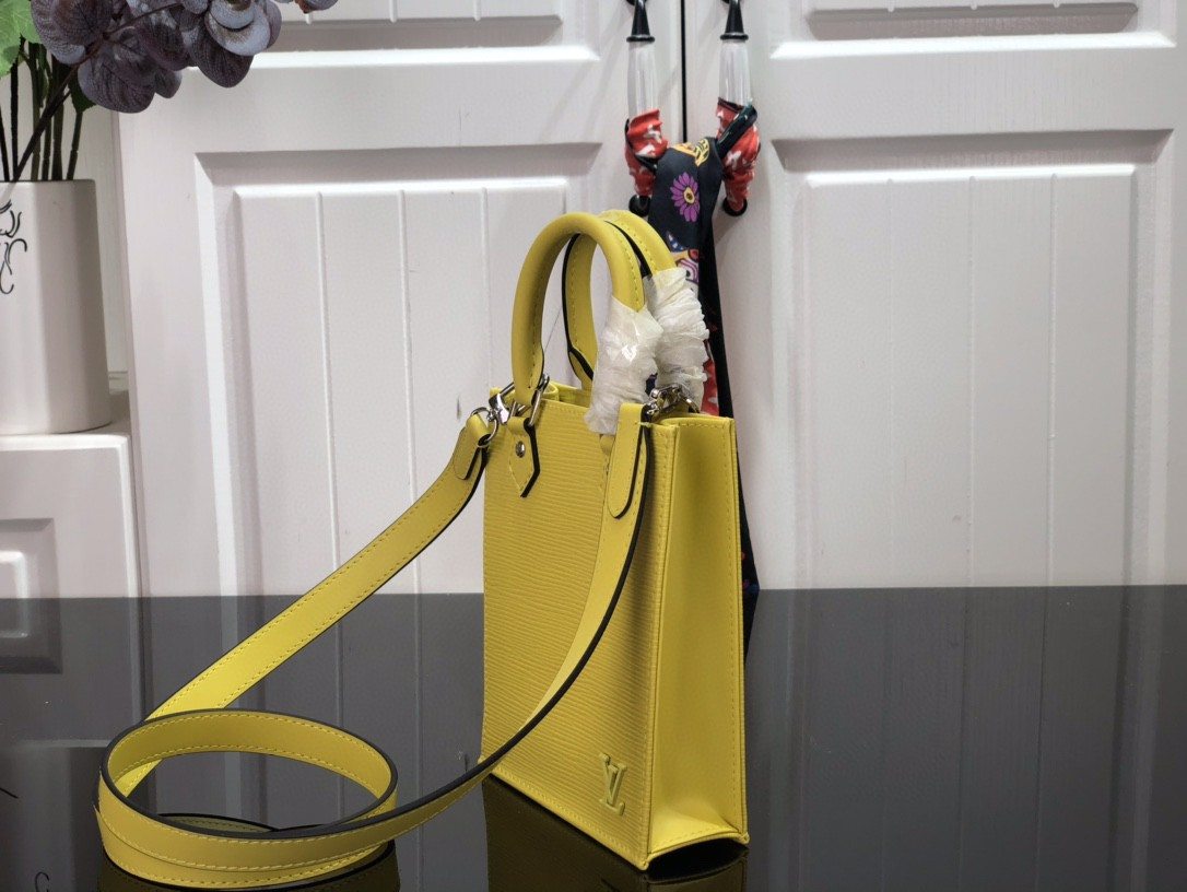 1:1 Replica Louis Vuitton LV Petit Sac Plat Light Pink/Yellow/Pink/Blue/White Essential Bag For Women 6.6in/17cm - Image 16