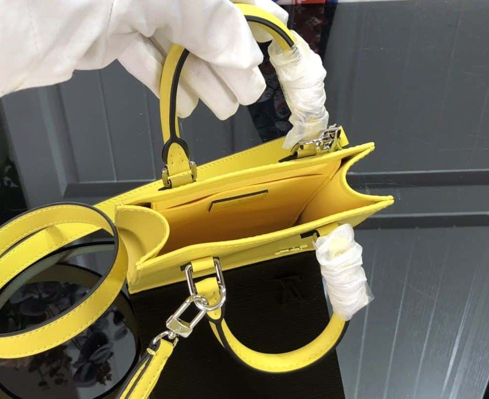 1:1 Replica Louis Vuitton LV Petit Sac Plat Light Pink/Yellow/Pink/Blue/White Essential Bag For Women 6.6in/17cm