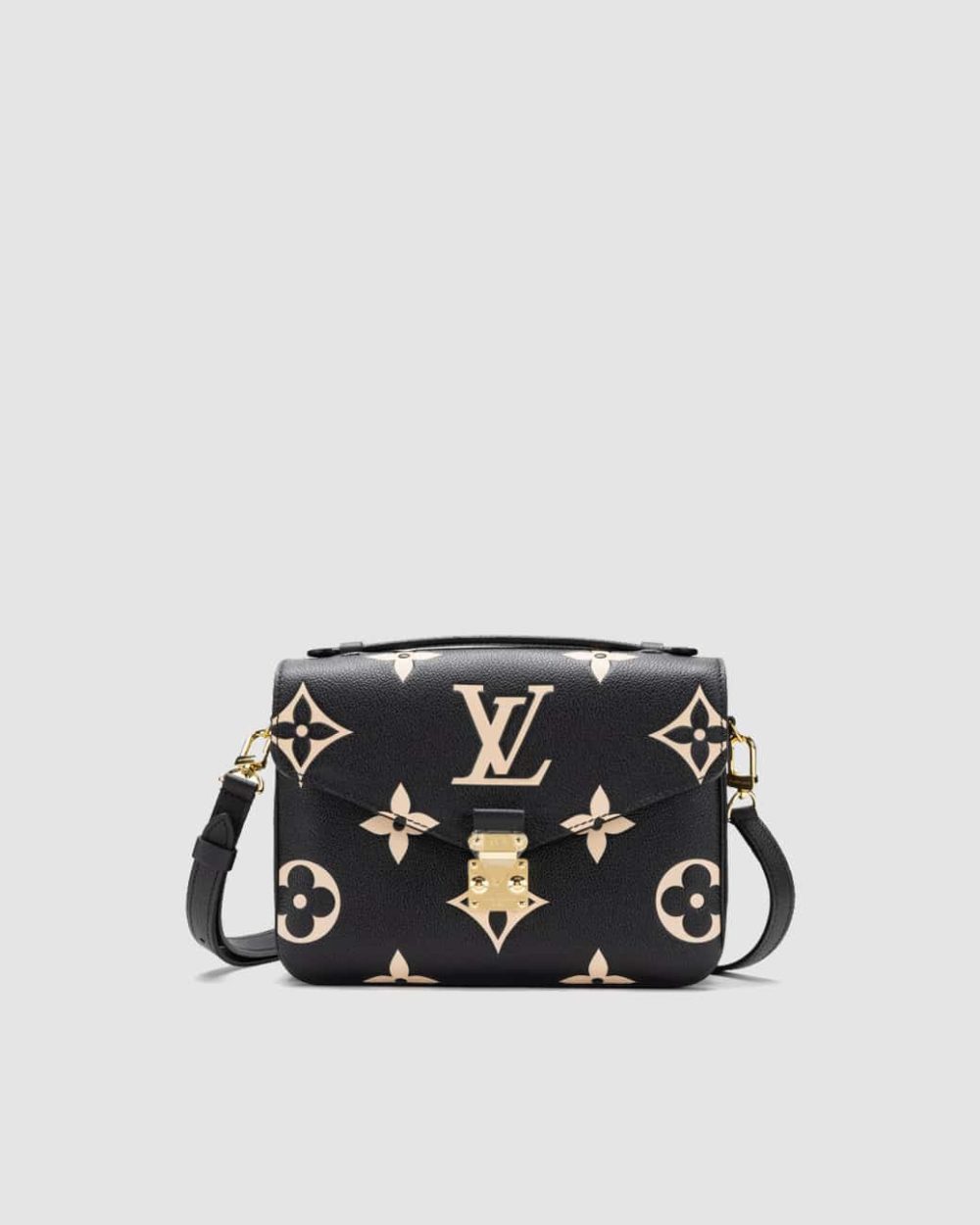 1:1 Replica Louis Vuitton LV Pochette Metis Monogram Empreinte Black Luxury Bag For Women M46028 - 9.8in/25cm