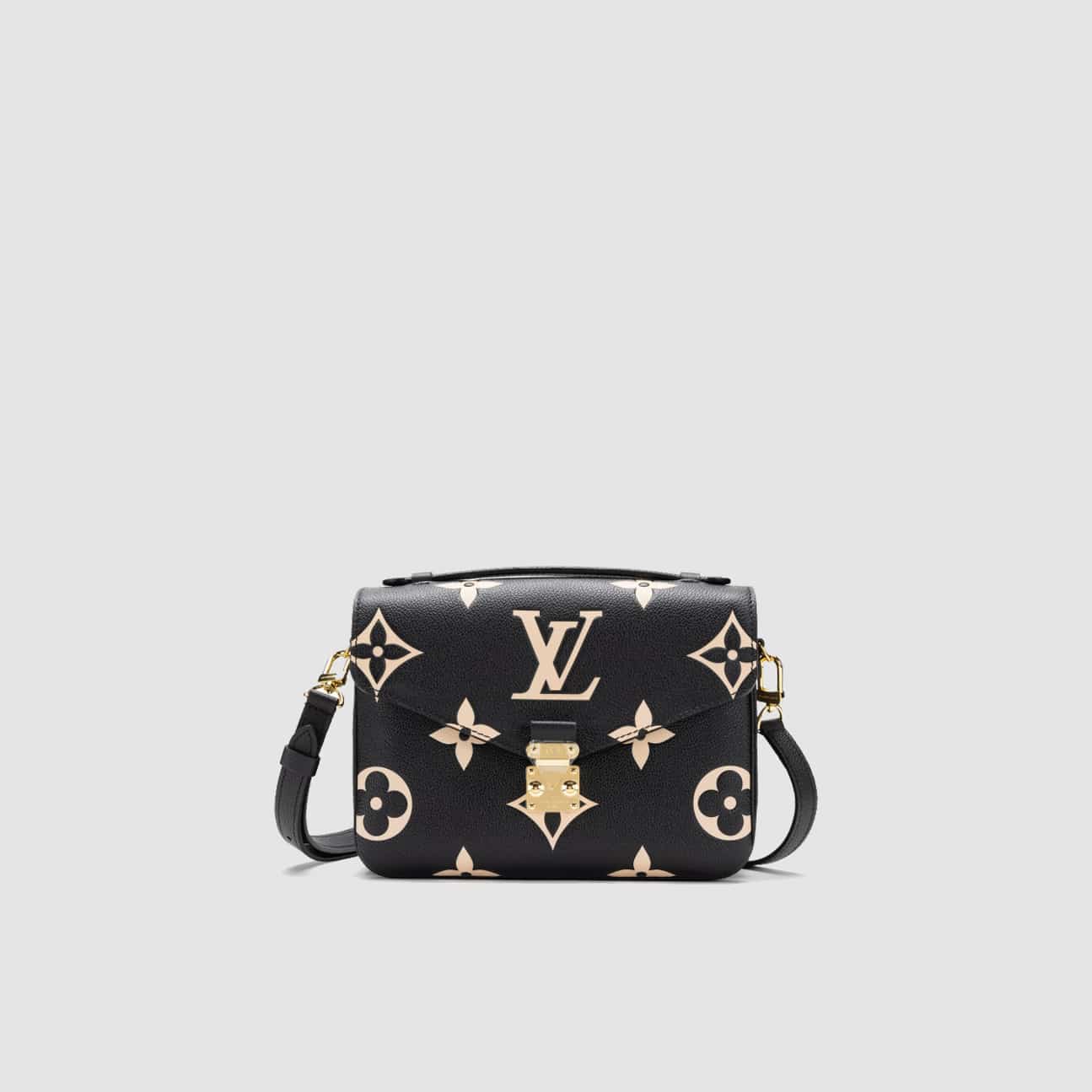 1:1 Replica Louis Vuitton LV Pochette Metis Monogram Empreinte Black Luxury Bag For Women M46028 - 9.8in/25cm