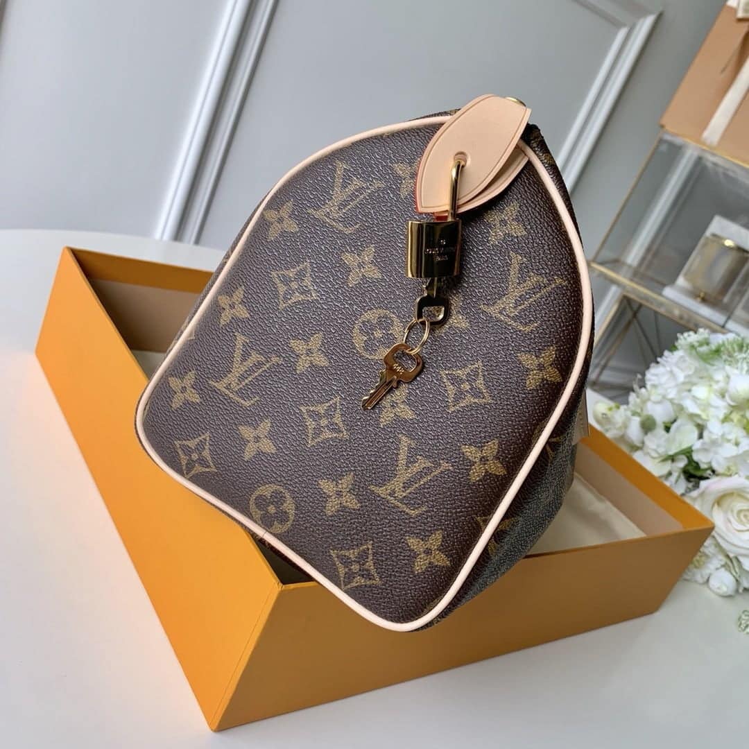 1:1 Replica Louis Vuitton LV Speedy 25 Monogram Canvas Luxury Bag For Women M41109 - 9.8in/25cm - Image 2