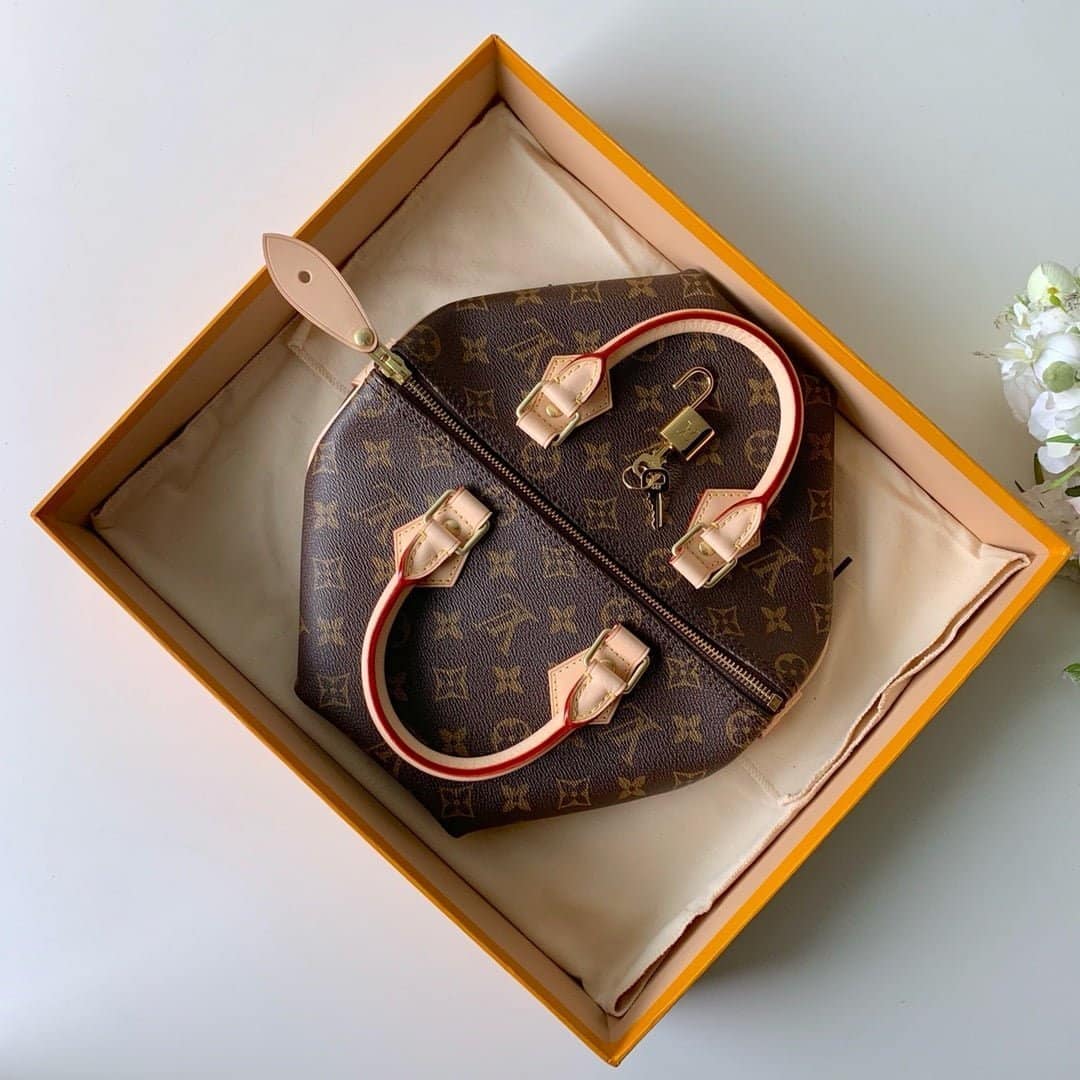 1:1 Replica Louis Vuitton LV Speedy 25 Monogram Canvas Luxury Bag For Women M41109 - 9.8in/25cm - Image 4