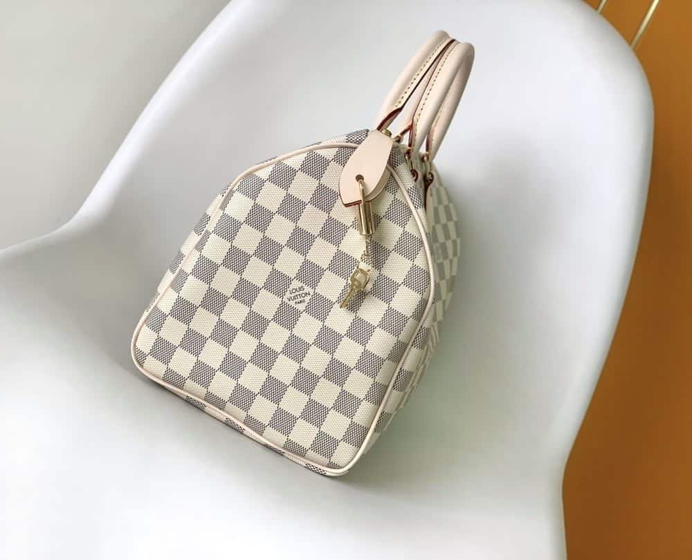 1:1 Replica Louis Vuitton LV Speedy 30 Damier Azur Canvas Luxury Bag For Women N41370 - 11.8in/30cm
