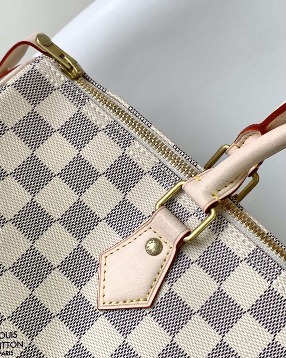 1:1 Replica Louis Vuitton LV Speedy 35 Damier Azur Canvas Luxury Bag For Women N41369 - 13.8in/35cm