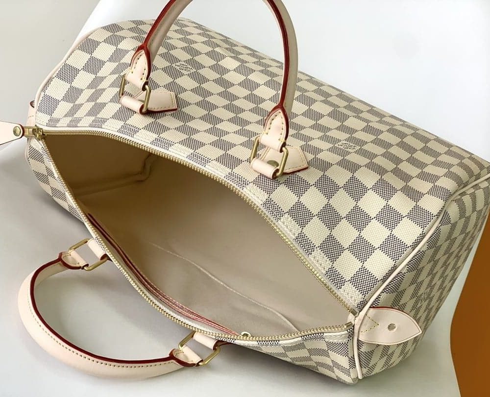 1:1 Replica Louis Vuitton LV Speedy 35 Damier Azur Canvas Luxury Bag For Women N41369 - 13.8in/35cm
