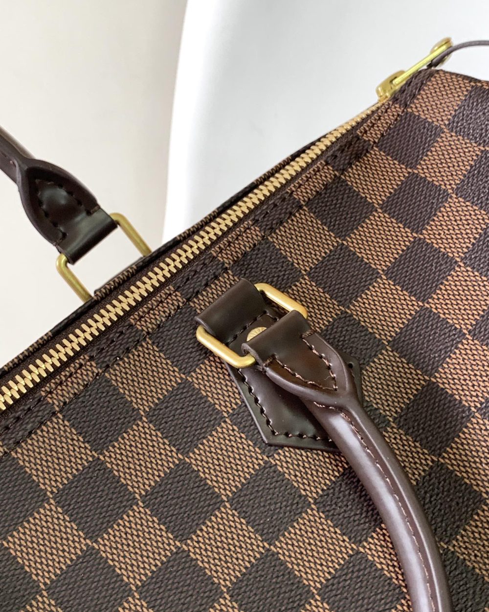 1:1 Replica Louis Vuitton LV Speedy 35 Damier Ebene Canvas Luxury Bag For Women N41363 - 13.8in/35cm