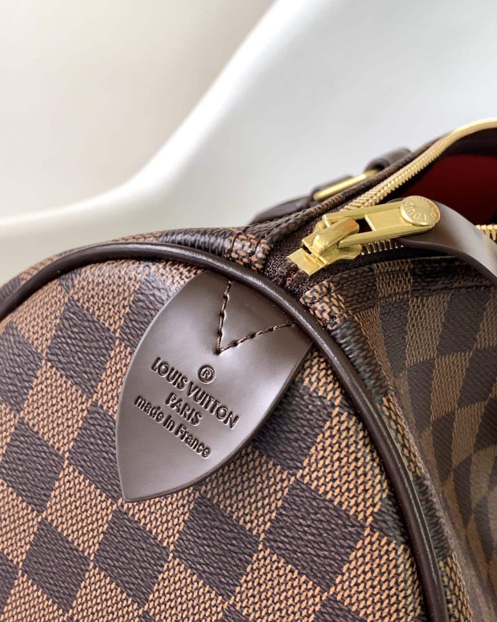 1:1 Replica Louis Vuitton LV Speedy 35 Damier Ebene Canvas Luxury Bag For Women N41363 - 13.8in/35cm