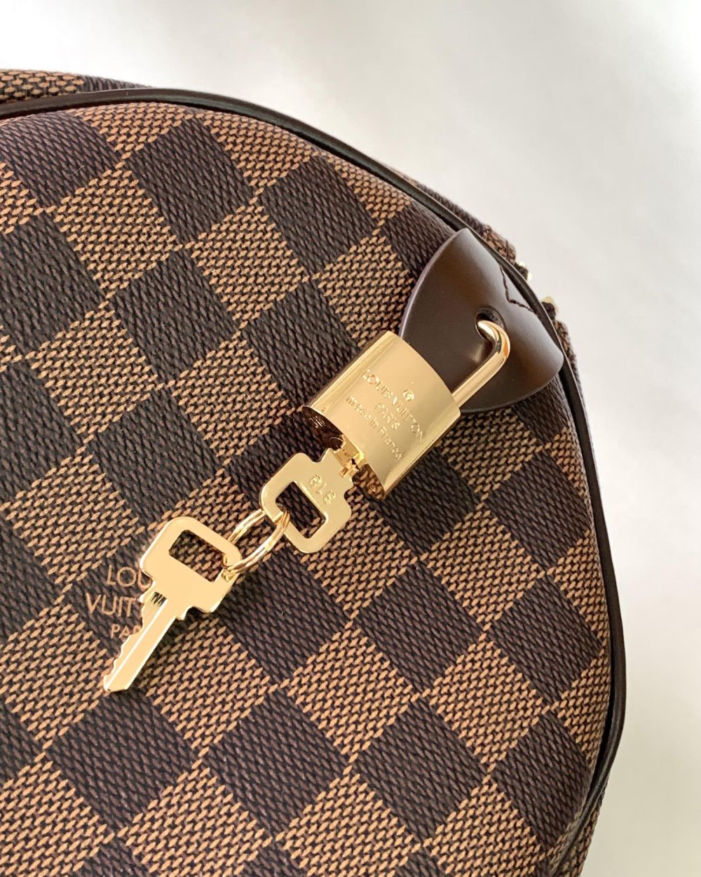 1:1 Replica Louis Vuitton LV Speedy 35 Damier Ebene Canvas Luxury Bag For Women N41363 - 13.8in/35cm