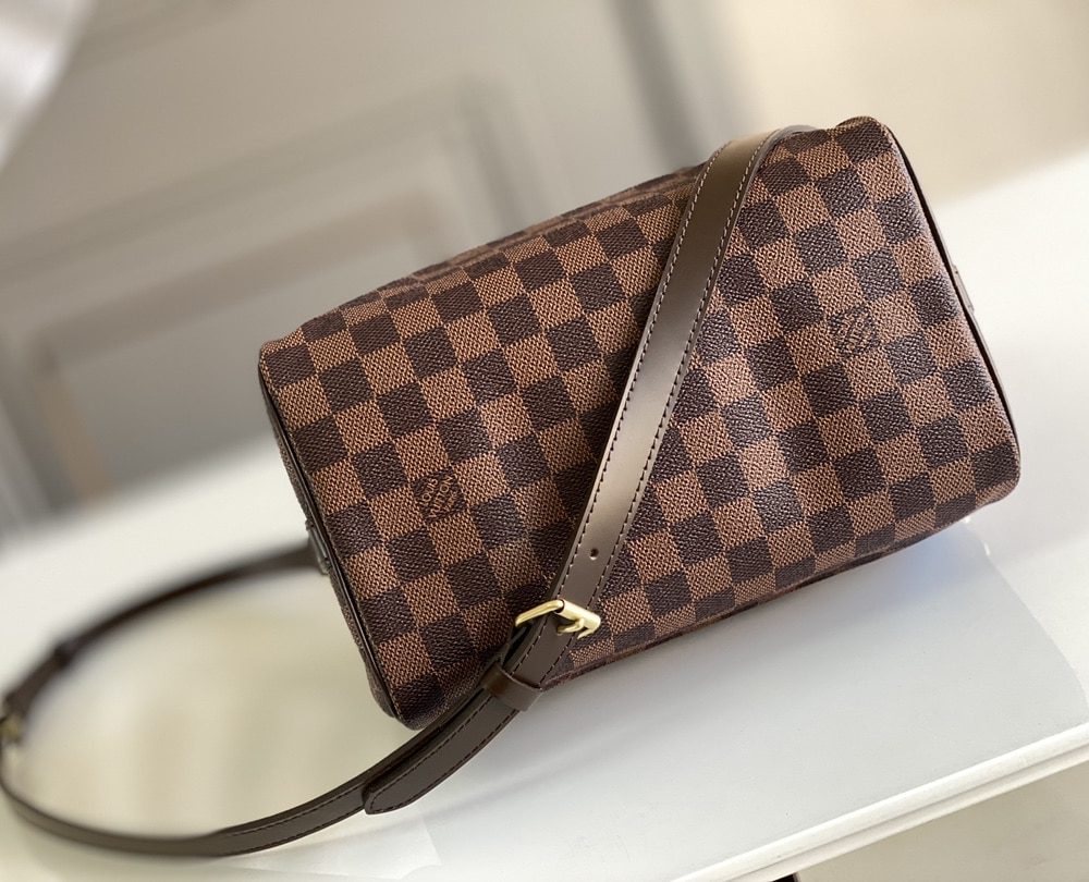1:1 Replica Louis Vuitton LV Speedy Bandoulière 25 Damier Ebene Canvas Luxury Bag For Women N41368 - 9.8in/25cm
