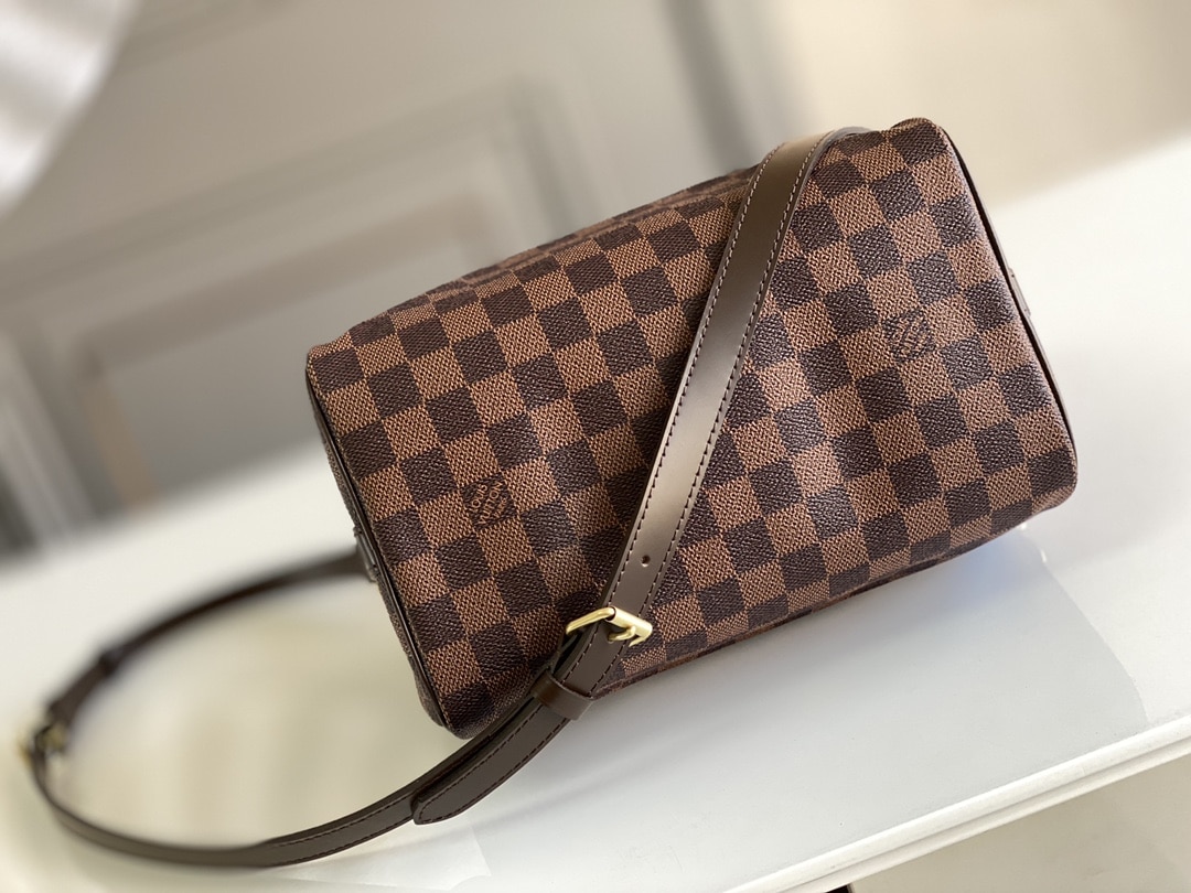 1:1 Replica Louis Vuitton LV Speedy Bandoulière 25 Damier Ebene Canvas Luxury Bag For Women N41368 - 9.8in/25cm - Image 6