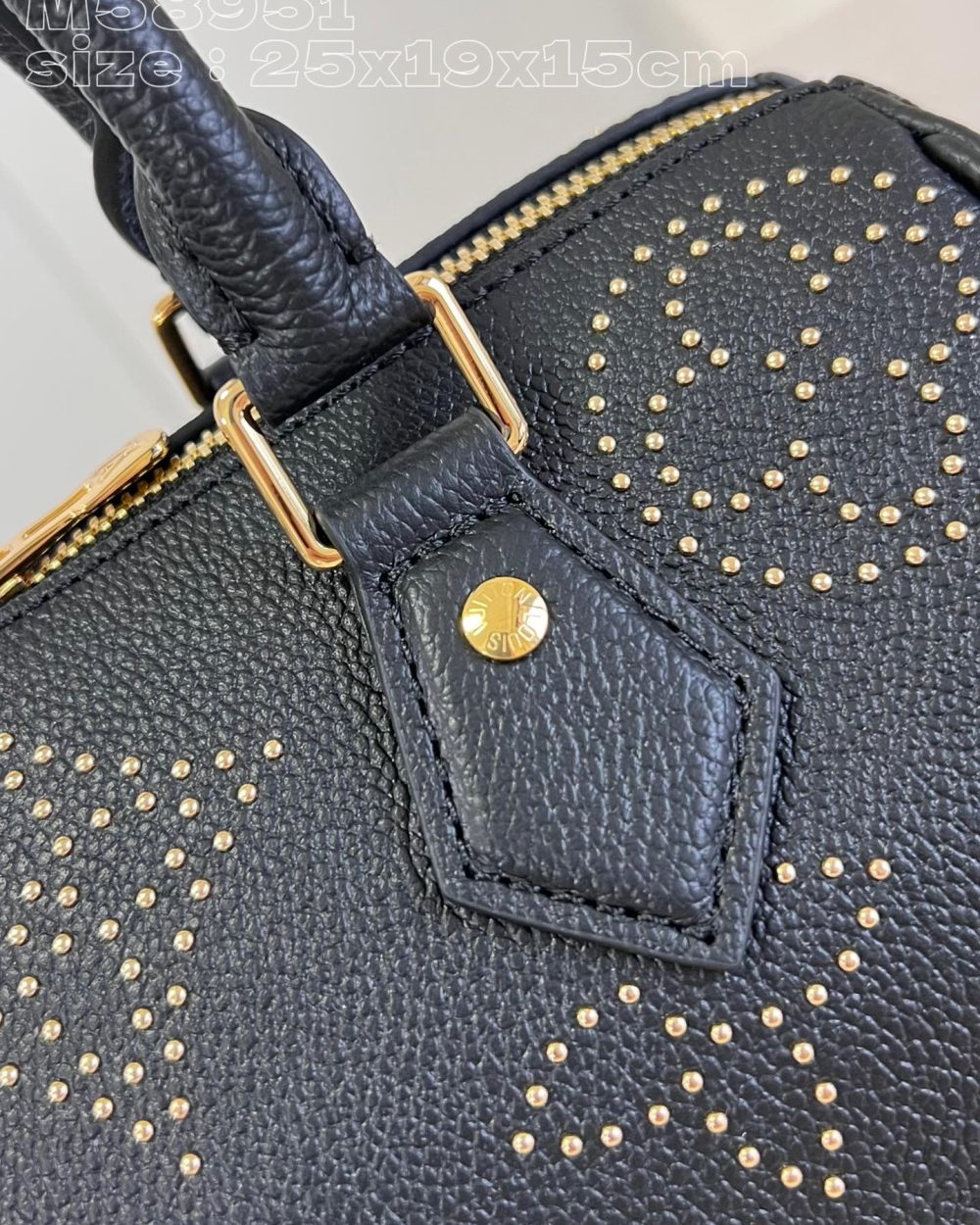 1:1 Replica Louis Vuitton LV Speedy Bandoulière 25 Monogram Empreinte Leather Luxury Bag For Women M46736- 9.8 Inches/ 24.8 Cm