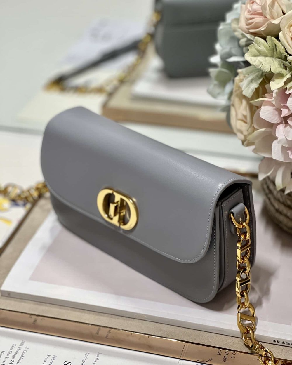 1:1 Replica 30 Montaigne Avenue Bag Black/White/Blue/Beige/Light Pink For Women 9 in/ 22.5cm M9260UMOA_M900