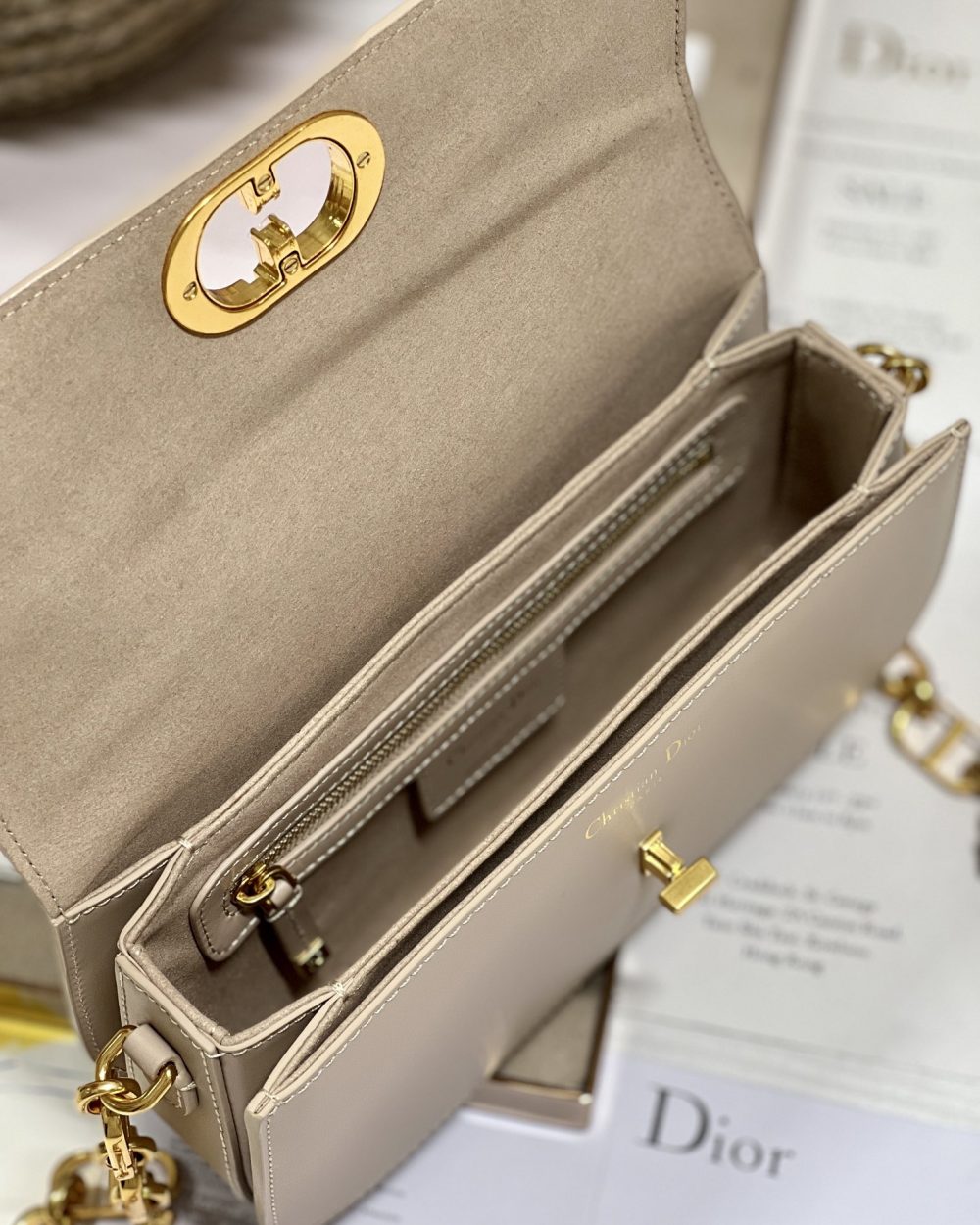 1:1 Replica 30 Montaigne Avenue Bag Black/White/Blue/Beige/Light Pink For Women 9 in/ 22.5cm M9260UMOA_M900