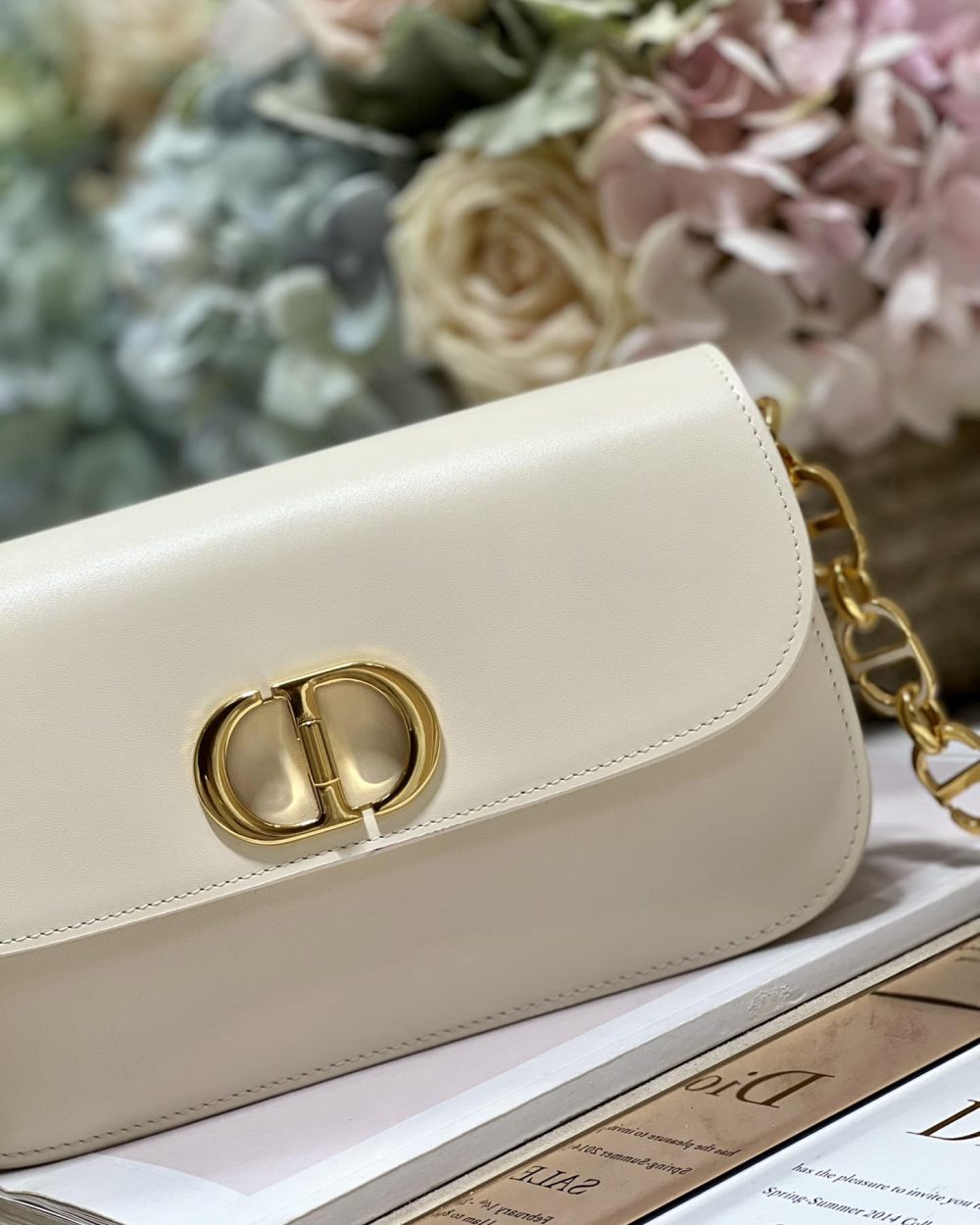 1:1 Replica 30 Montaigne Avenue Bag Black/White/Blue/Beige/Light Pink For Women 9 in/ 22.5cm M9260UMOA_M900