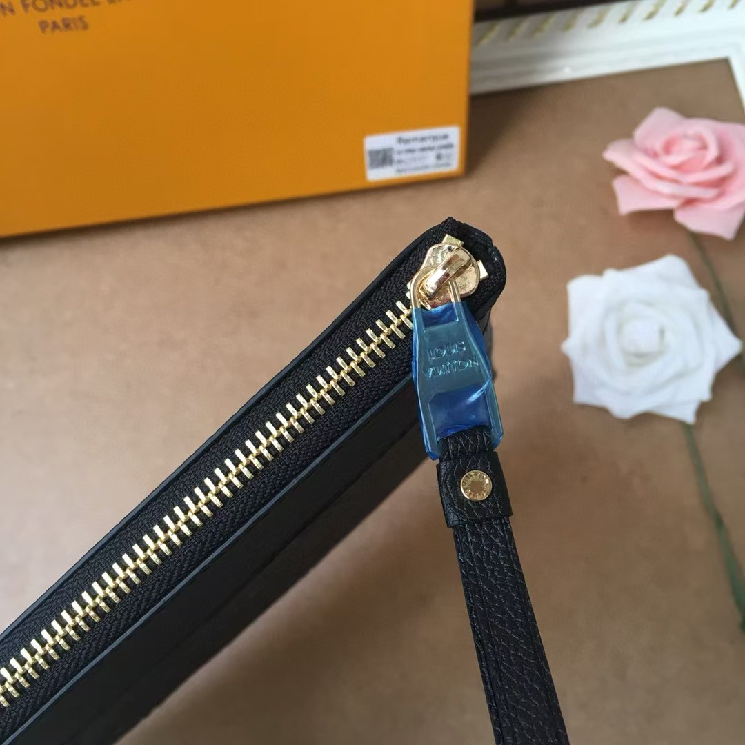 1:1 Replica Louis Vuitton Pochette Melanie MM Monogram Empreinte Black For Women, Women's Wallets 11.6in/29.5cm LV - Image 6