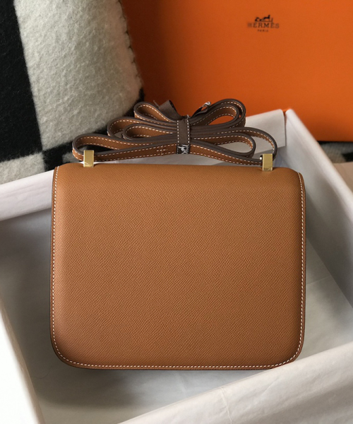 1:1 Replica Hermes Constance 23 Epsom Brown For Women, Women’s Handbags, Shoulder Bags 9in/23cm
