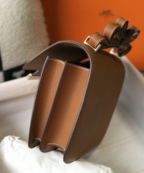 1:1 Replica Hermes Constance 23 Epsom Brown For Women, Women’s Handbags, Shoulder Bags 9in/23cm