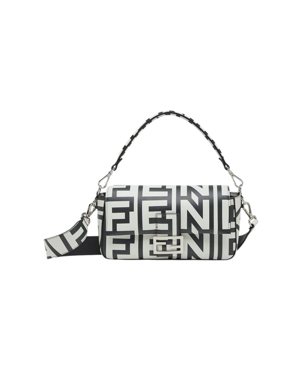 1:1 Replica Baguette Two-Tone Bag Black And White For Women 10.5in/27cm