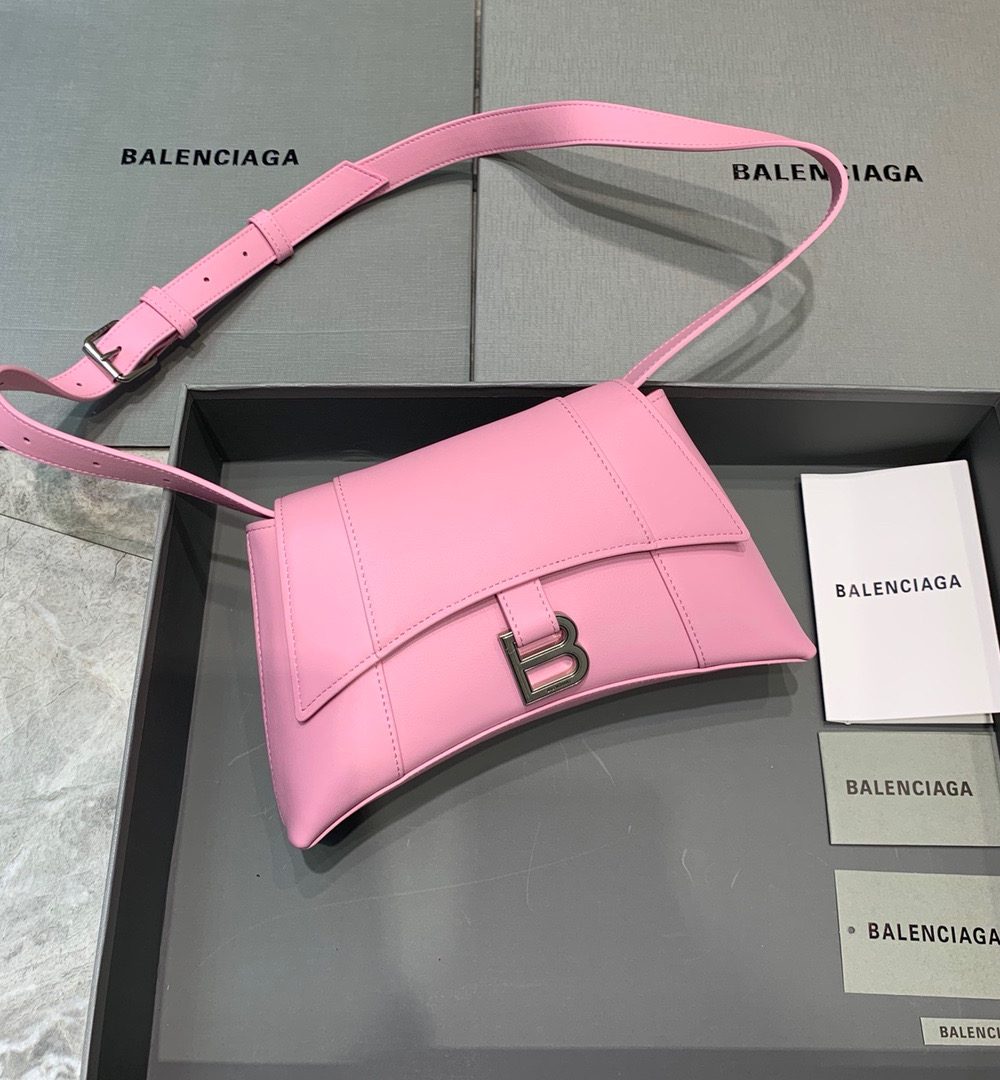 Balenciaga Downtown XS Shoulder Bag In Black, For Women, Women's Bags 10in/25cm