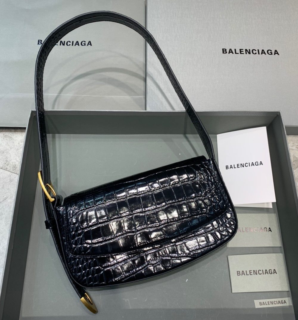 Balenciaga Ghost Sling Bag In Black, For Women, Women's Bags 10in/26cm