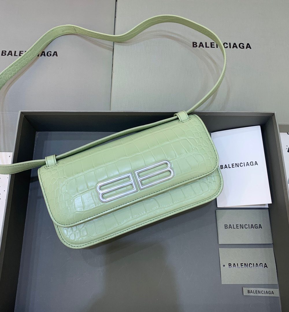 Balenciaga Gossip Small Shoulder Bag Light Green, For Women, Women's Bags 9.1in/23cm