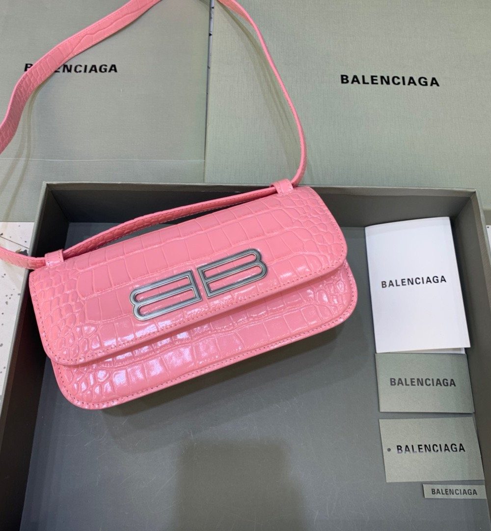 Balenciaga Gossip Small Shoulder Bag Pink, For Women, Women's Bags 9.1in/23cm