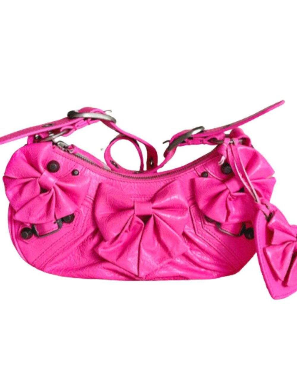 Balenciaga Le Cagole Xs Shoulder Bag Pink/Black For Women 10.2in/26cm