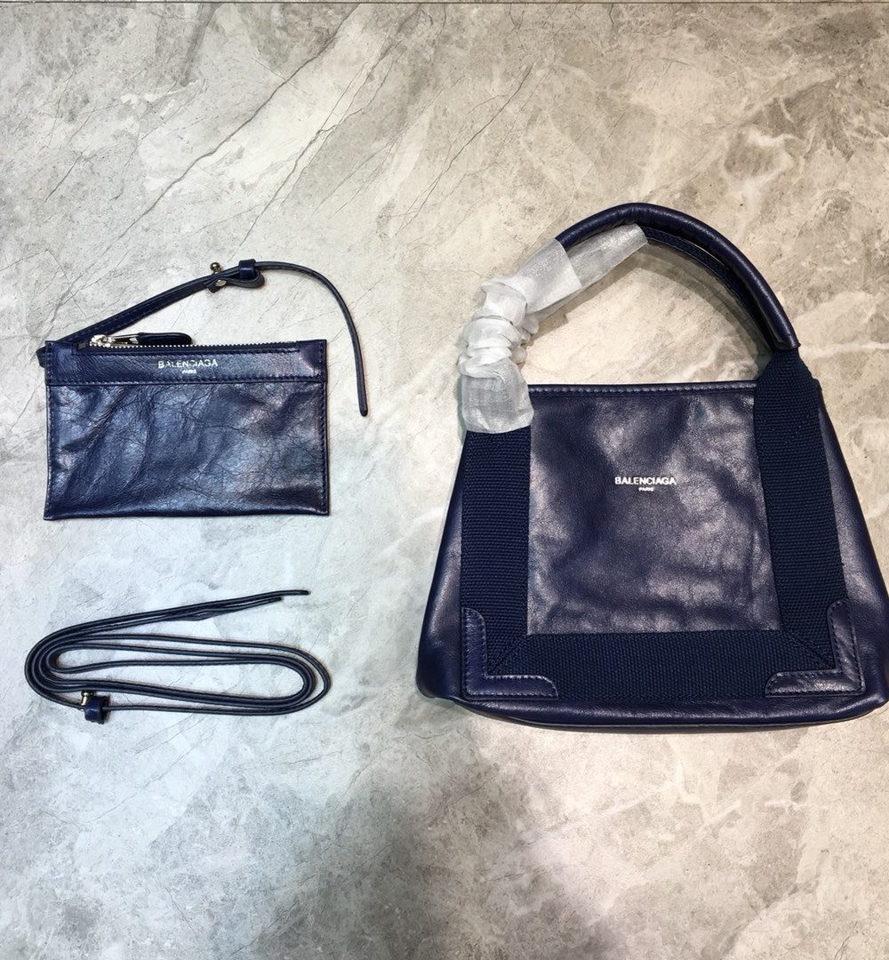 Balenciaga Navy XS Tote Bag In Blue, For Women, Women's Bags 12.6in/32cm