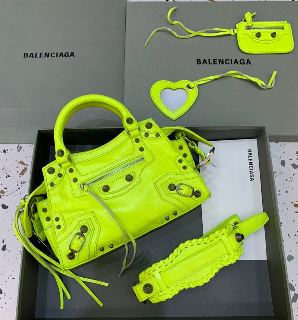 Balenciaga Neo Cagole XS Handbag In Light Green, For Women, Women's Bags 10.2in/26cm
