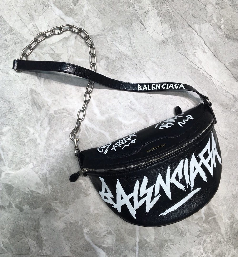 Balenciaga Souvenir XS Belt Bag In Black, For Women, Women's Bags 9.5in/24cm