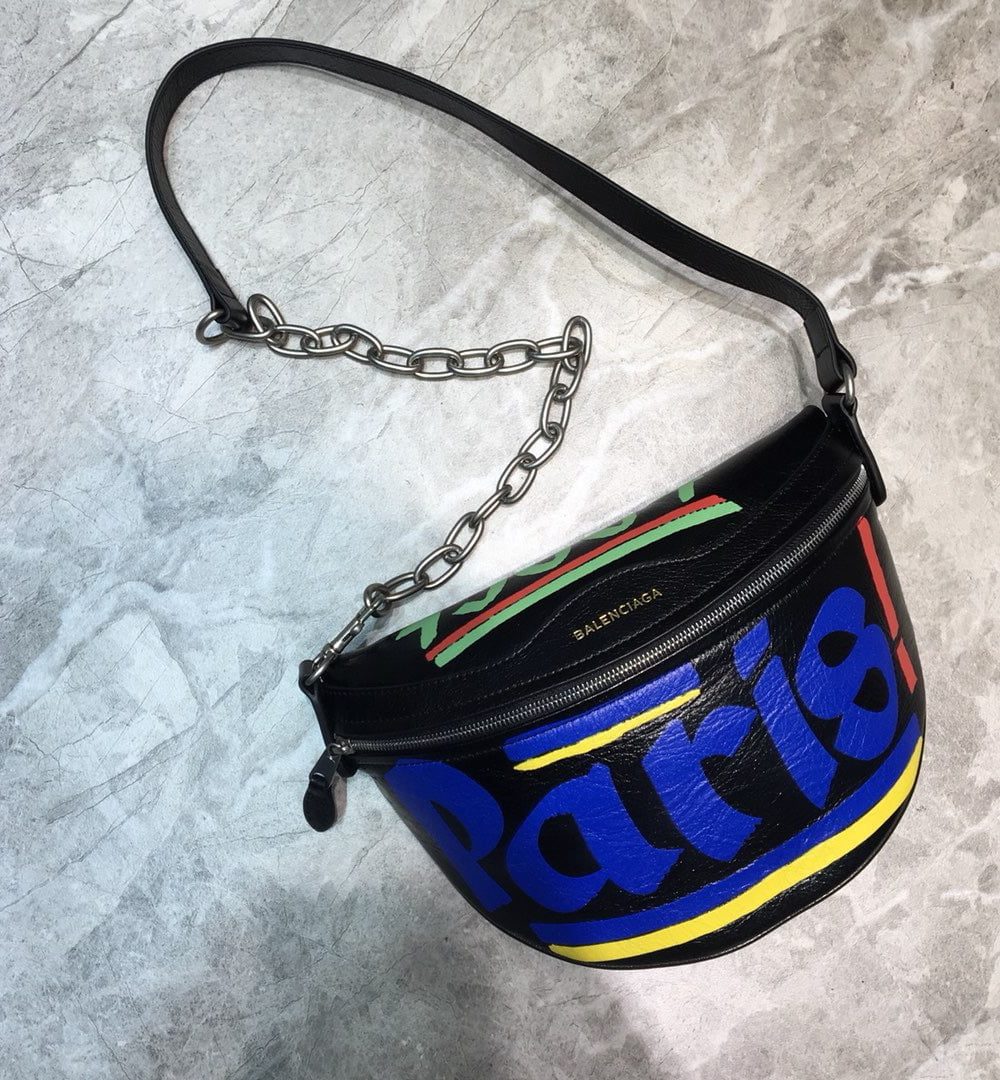 Balenciaga Souvenir XS Belt Bag In Black, For Women, Women's Bags 9.5in/24cm