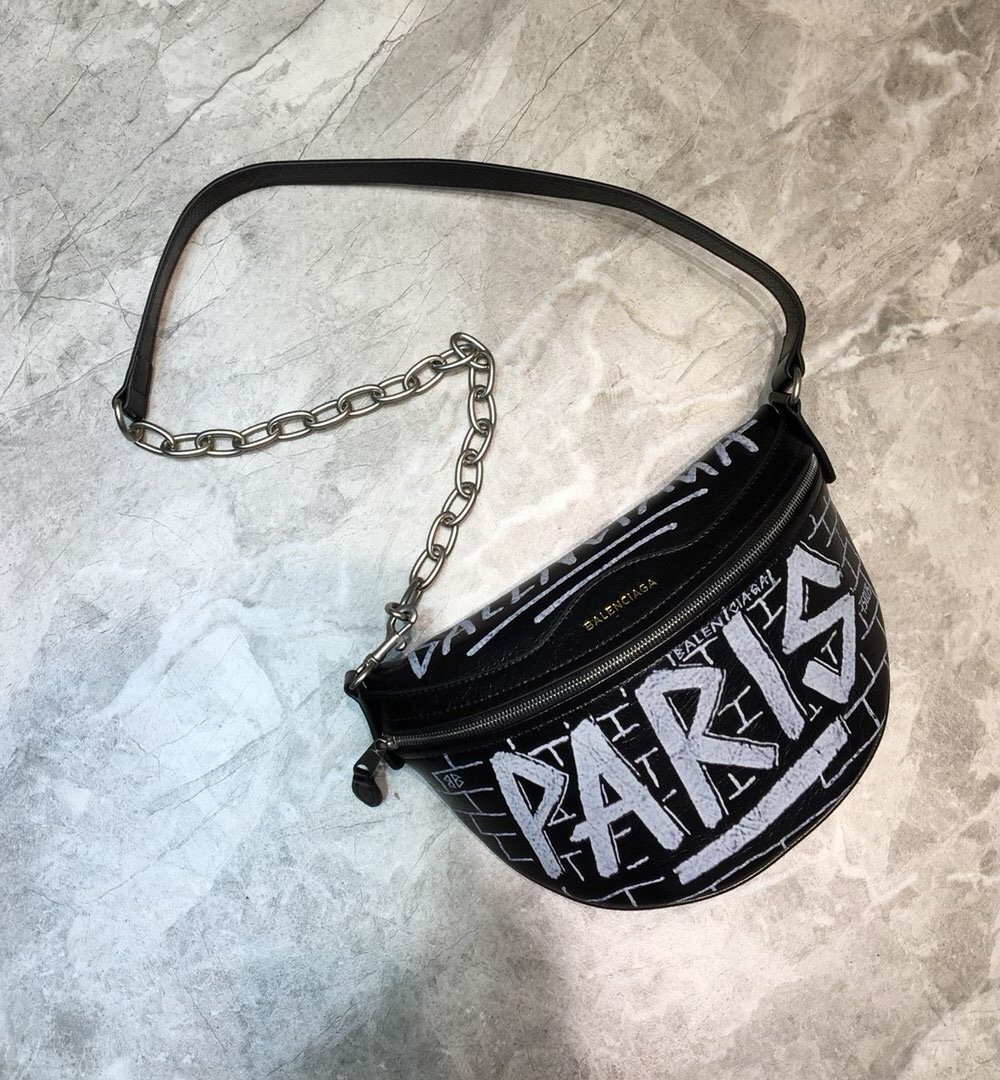 Balenciaga Souvenir XS Belt Bag In Black, For Women, Women's Bags 9.5in/24cm