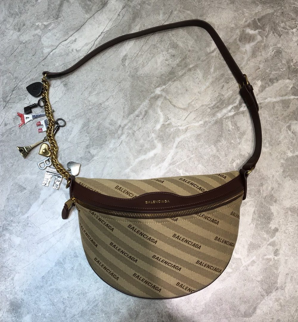 Balenciaga Souvenir XS Belt Bag In Brown, For Women, Women's Bags 9.5in/24cm