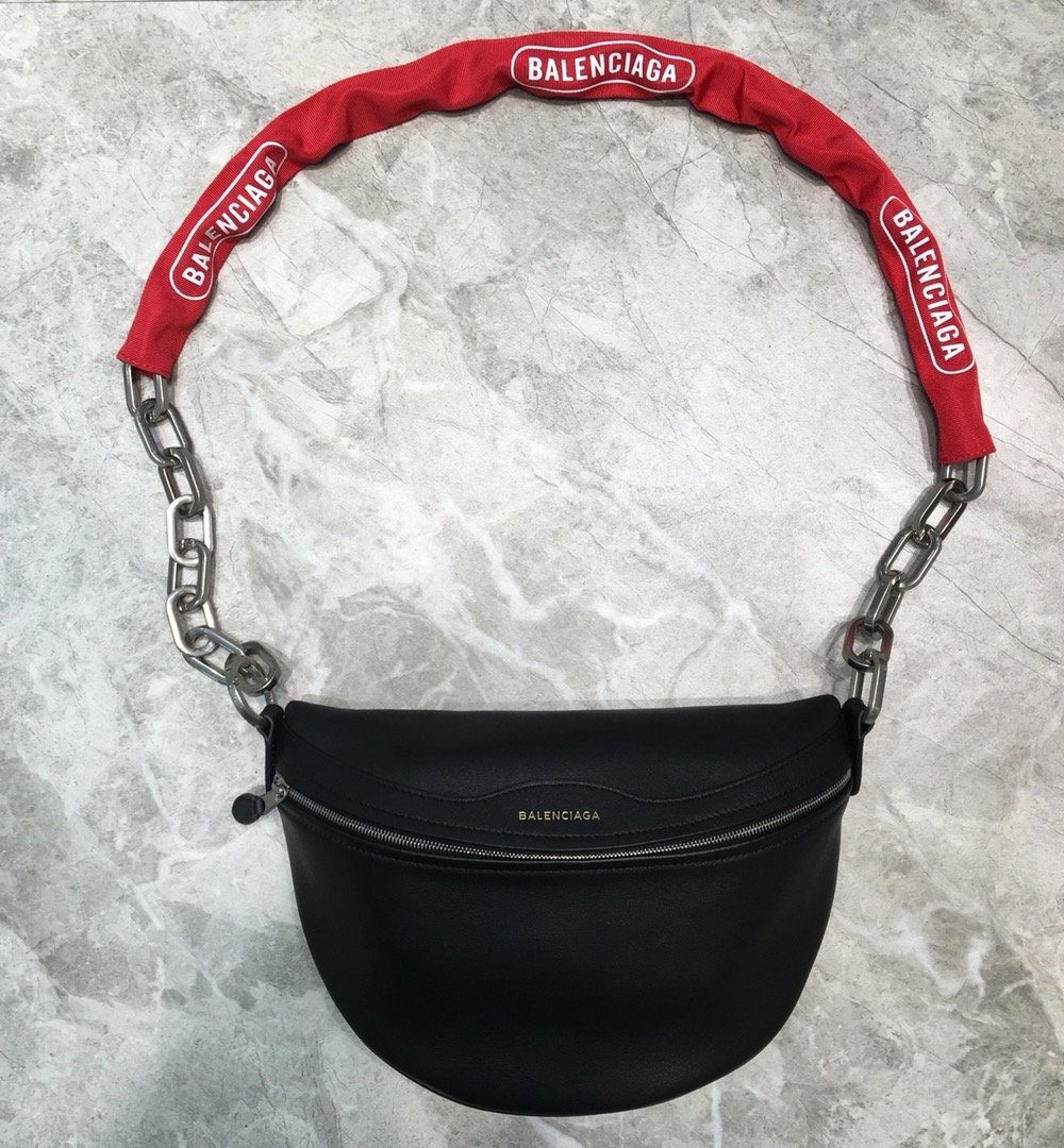 Balenciaga Souvenir XXS Belt Bag In Black, For Women, Women's Bags 11.8in/30cm