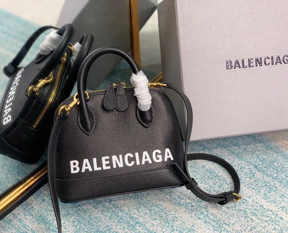 Balenciaga Ville Handbag In Black, For Women, Women's Bags 7in/18cm