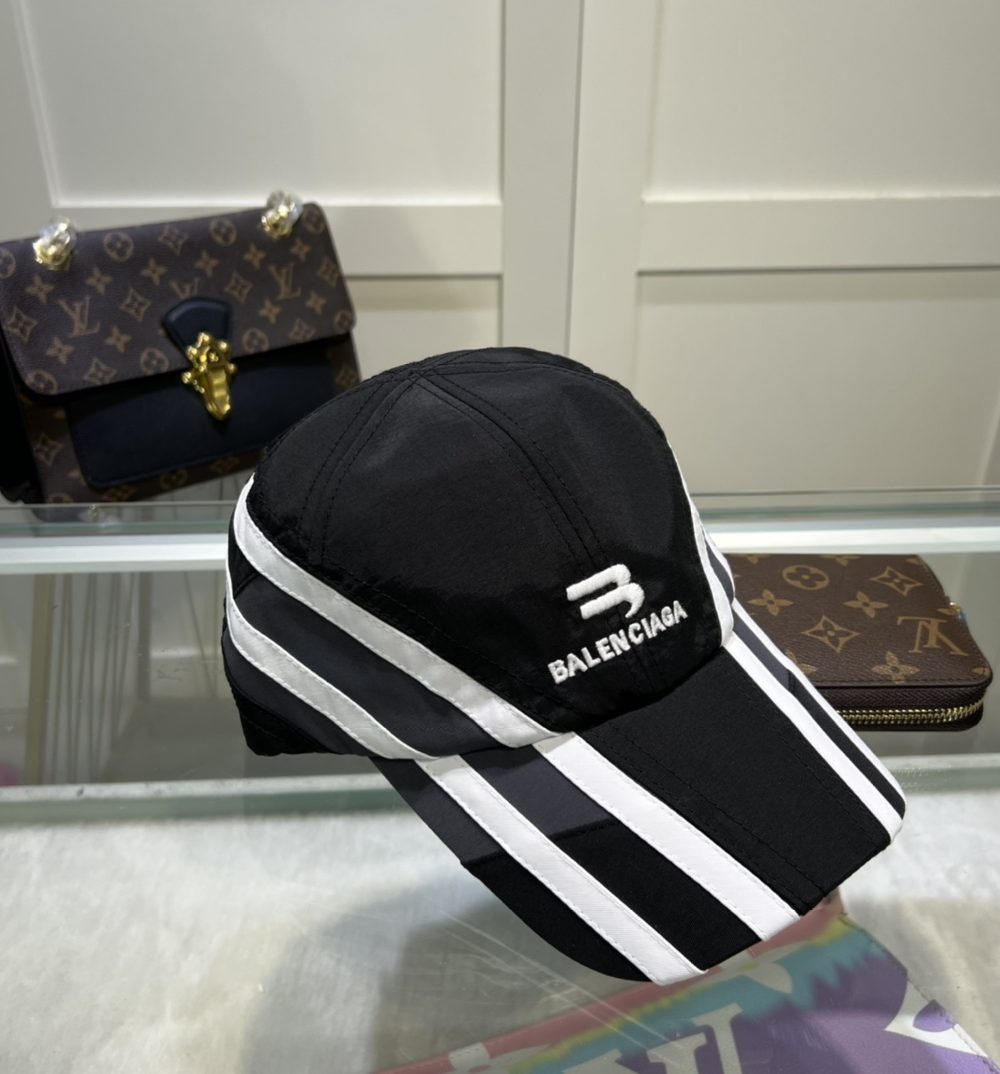 Balenciage Logo Visor Cap Black Cap