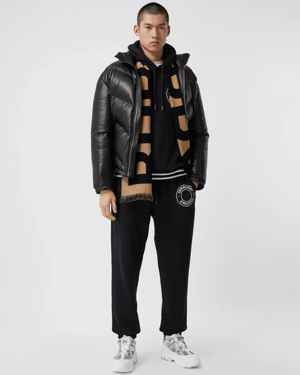 Burberry Wool New Double-Sided Large Brown Scarf 188cm/74in 