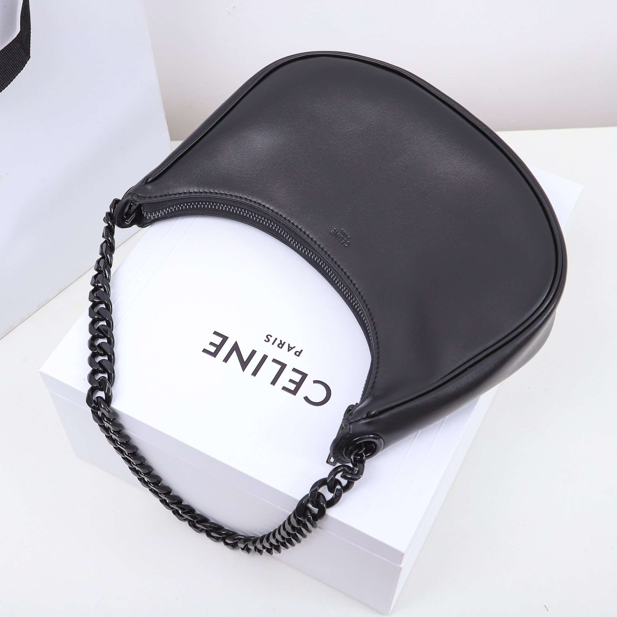 1:1 Replica Celine Ava Bag In Smooth Black For Women 9.8in/25cm - Image 3