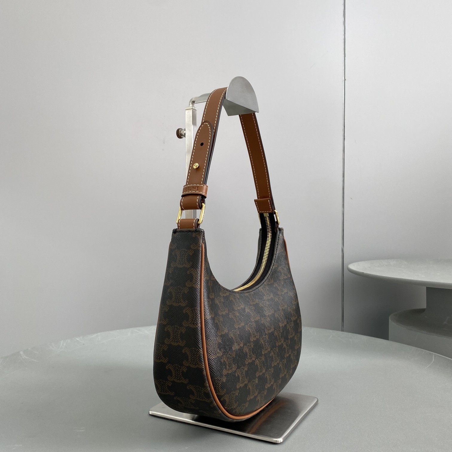1:1 Replica Celine Ava Bag In Triomphe Canvas Brown For Women 9in/23.5cm 193952BZJ.04LU - Image 6