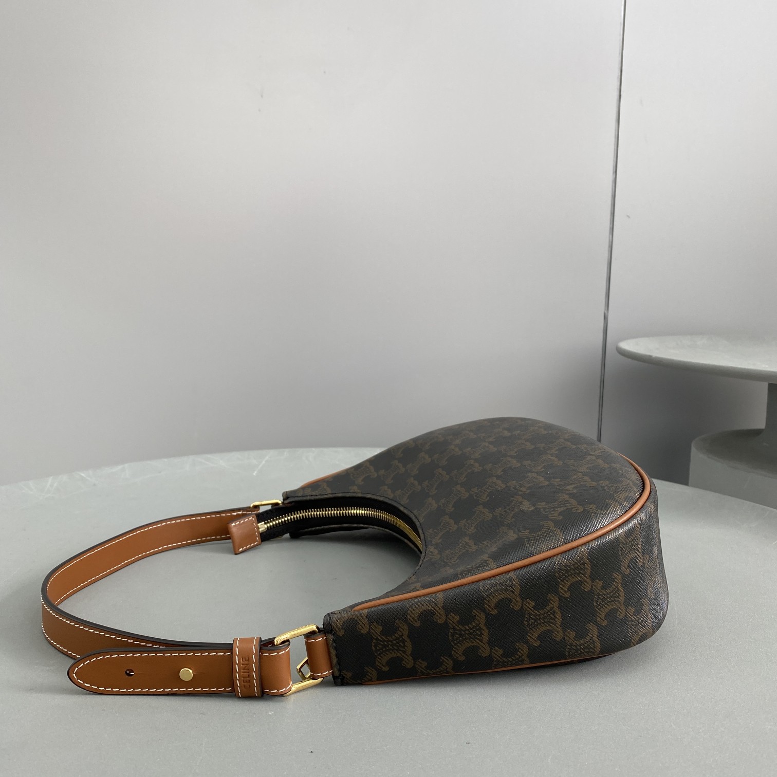 1:1 Replica Celine Ava Bag In Triomphe Canvas Brown For Women 9in/23.5cm 193952BZJ.04LU - Image 3