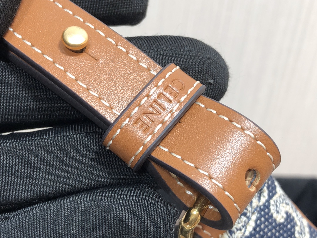 1:1 Replica Celine Ava Bag In Triomphe Canvas Denim For Women 9in/23cm - Image 3