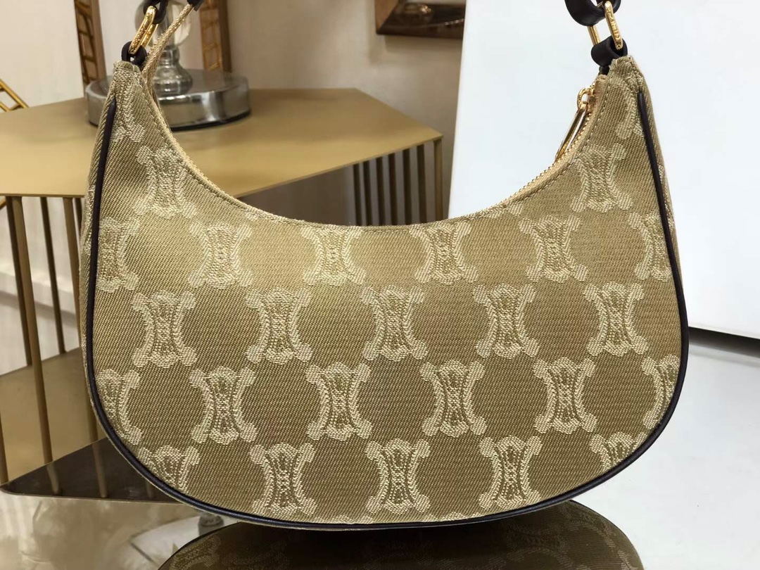 1:1 Replica Celine Ava Bag In Triomphe Canvas XL Beige For Women 9in/23cm - Image 4