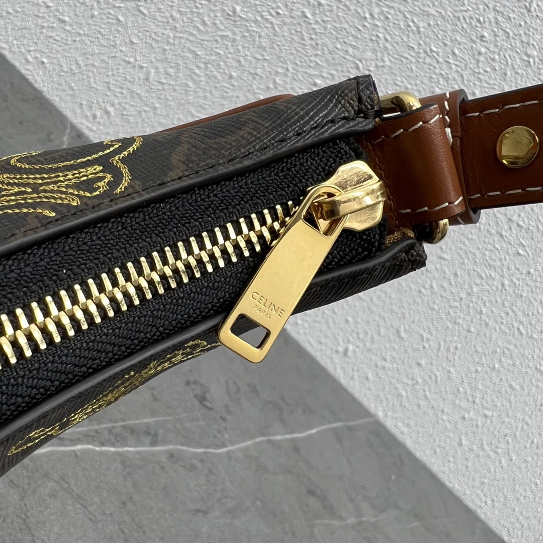 1:1 Replica Celine Ava Bag In Triomphe Canvas Xl Brown For Women 9in/23.5cm - Image 3